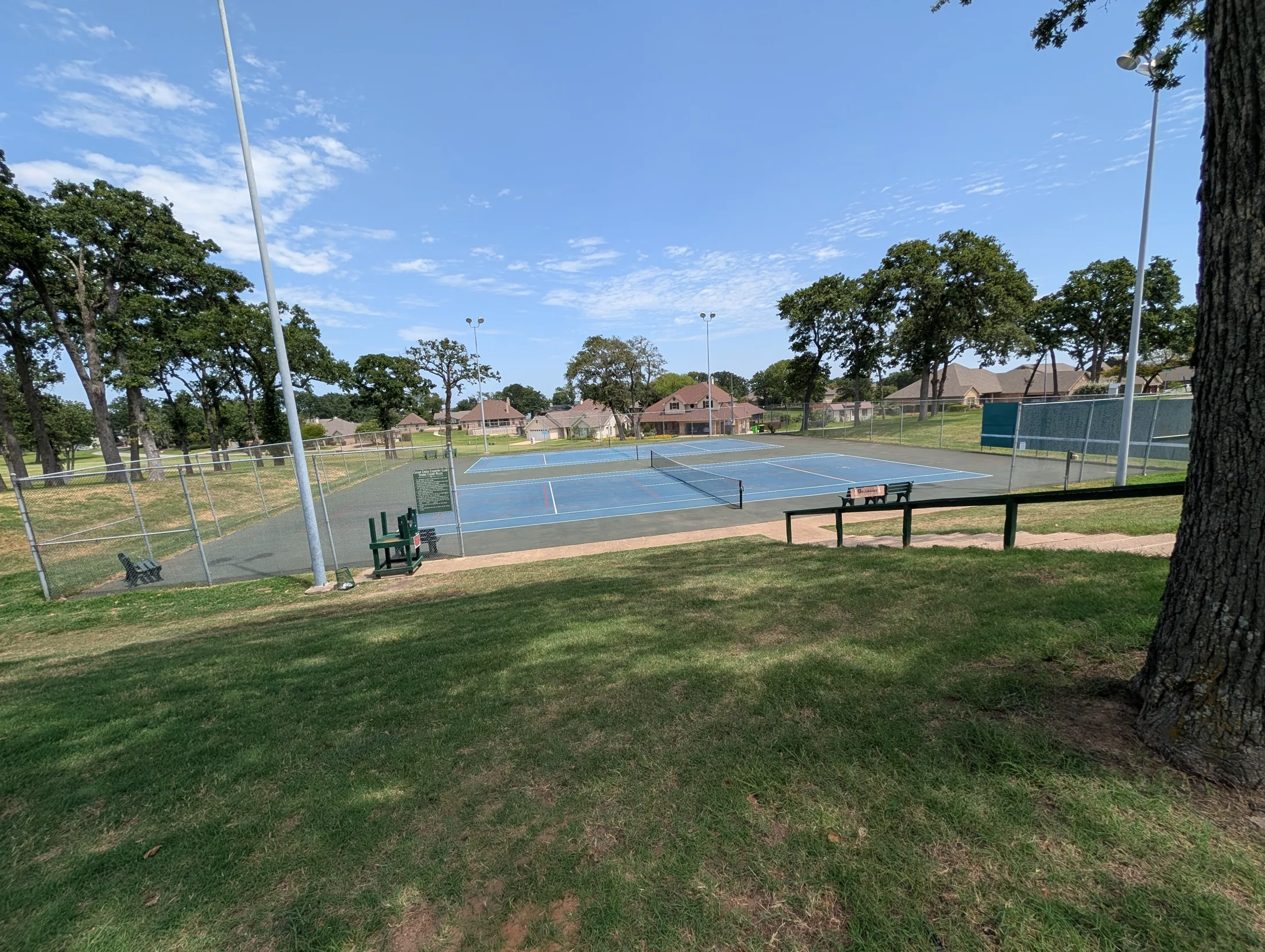 Tennis and pickleball courts at Cedar Creek Country Club